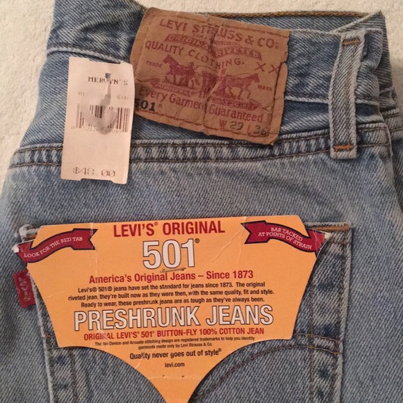 levi's original 501 preshrunk jeans